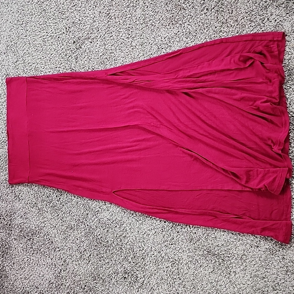 Charlotte Russe Fuchsia Maxi Skirt with Side Slits